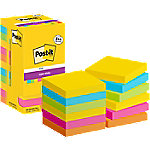 Post-it Carnival Collection Super Sticky Haftnotizen Quadratisch 76 x 76 mm Blanko Farbig sortiert 654-SSCARN-P8+4 90 Blatt Vorteilspack 8 + 4 Gratis von Post-it