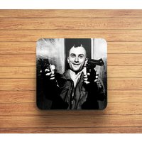 Taxifahrer Untersetzer - Travis Bickle Coaster Spaß Holz Digitale Ölfarbe von PosterMugsRus