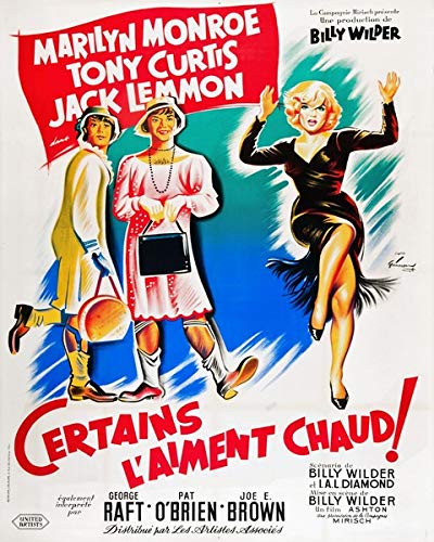 Certains l'aiment Chaud (Some Like it hot) - Marilyn Monroe - Poster cm. 30 x 40 von Postercinema