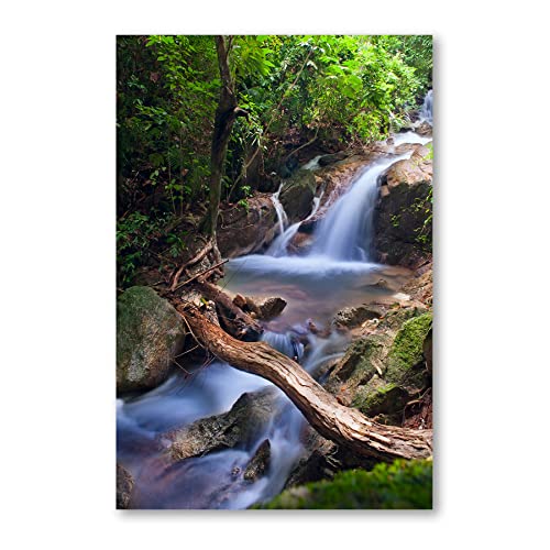 Postereck - 0651 - Kleiner Wasserfall, Natur Wald Landschaft Fluss - Wandposter Fotoposter Bilder Wandbild Wandbilder - Poster - DIN A3-29,7 cm x 42,0 cm von Postereck