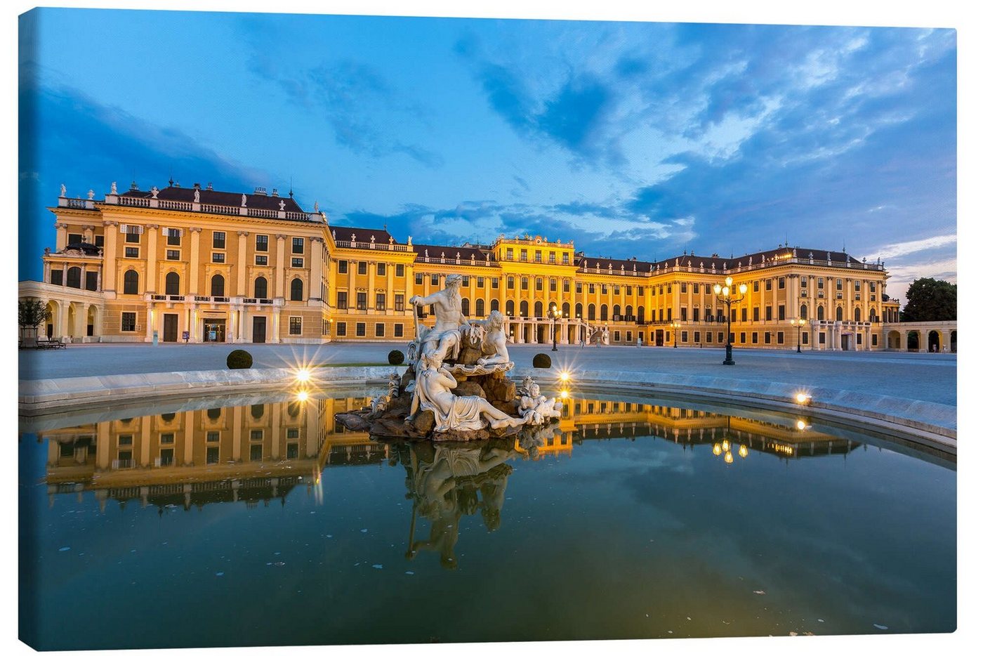 Posterlounge Leinwandbild Editors Choice, Schloss Schönbrunn, Wien, Fotografie von Posterlounge