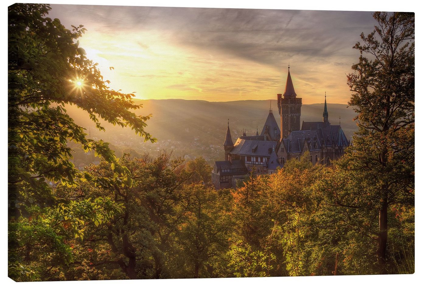 Posterlounge Leinwandbild Steffen Gierok, Schloss Wernigerode, Fotografie von Posterlounge