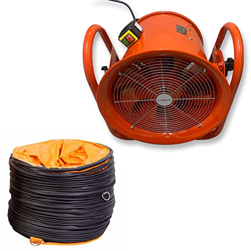 Power Star - Tragbarer Ventilator Lüfter mit Schlauch - 45,5cm mit Schlauch von Power Star