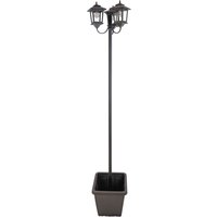 Powertec Garden Solarlaterne mit 3 Lampen, Solarlampe, Garten Lampen von Powertec Garden