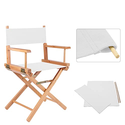 Powstro Casual Directors Chairs Cover Kit Ersatzsitzbezug für Directors Chair Canvas Sitzbezüge Hocker Protector Langlebiger und leicht zu reinigender Stoff von Powstro