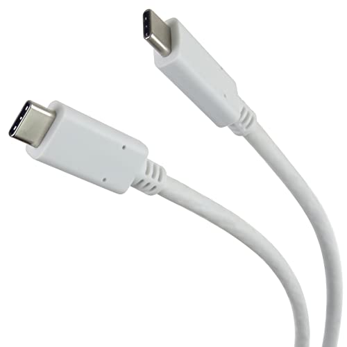 PremiumCord USB-C 3.2 Gen 1 Verbindungskabel 1m, Datenkabel SuperSpeed bis zu 5Gbit/s, Schnellladung bis zu 2A, USB 3.2 Generation 1 Typ C Stecker, Farbe weiß, Länge 1m von PremiumCord