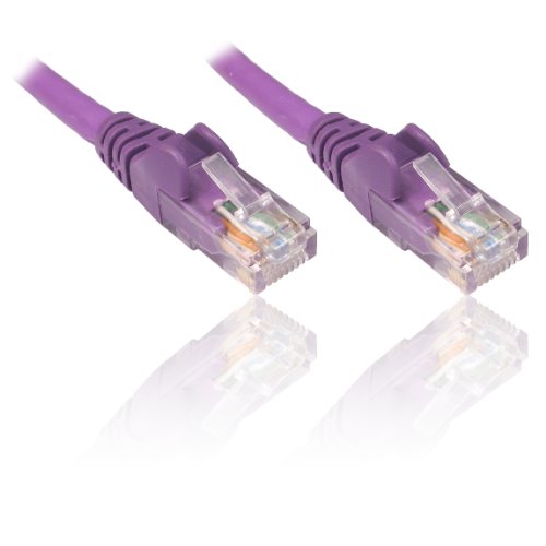 PremiumCord Netzwerkkabel, Ethernet, LAN & Patch Kabel CAT5e, UTP, Schnell flexibel & Robust RJ45 Kabel 1Gbit/S, AWG 26/7, Kupferkabel 100% Cu, Violett, 1, 5m von PremiumCord