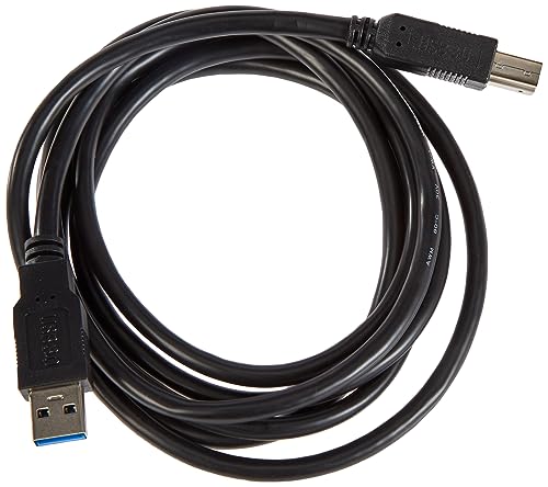 PremiumCord USB 3.0 A-B Verbindungskabel 2m, Datenkabel SuperSpeed bis zu 5Gbit/S, Ladekabel, USB 3.0 Typ A Stecker auf B Stecker, 9Pin, Farbe schwarz, Länge 2m von PremiumCord