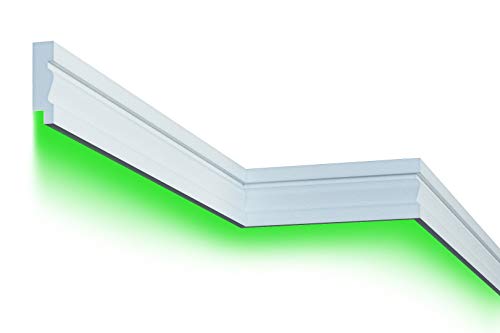 10 Meter | Fassade | LED Stuck | EPS | PU | wetterfest | 35x125mm | MC304 Restposten von Prestige Decor