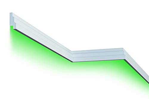 2 Meter | Fassade | LED Stuck | EPS | PU | wetterfest | 35x85mm | MC302 Restposten von Prestige Decor