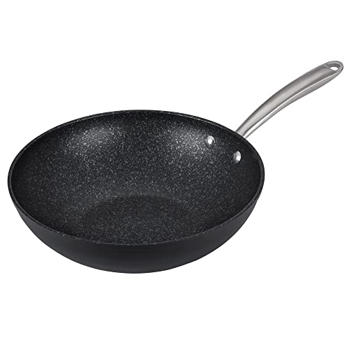 Prestige Scratch Guard 29cm Wokpfanne Induktion - Antihaftbeschichtet Wok Pfanne mit Edelstahlgriffen, Spülmaschinenfestes, Langlebiges Kratzfest Kochgeschirr, Schwarz Prestige Scratch Guard 29cm Wokpfanne Induktion - Antihaftbeschichtet Wok Pfanne mit Edelstahlgriffen, Spülmaschinenfestes, Langlebiges Kratzfest Kochgeschirr, Schwarz von Prestige
