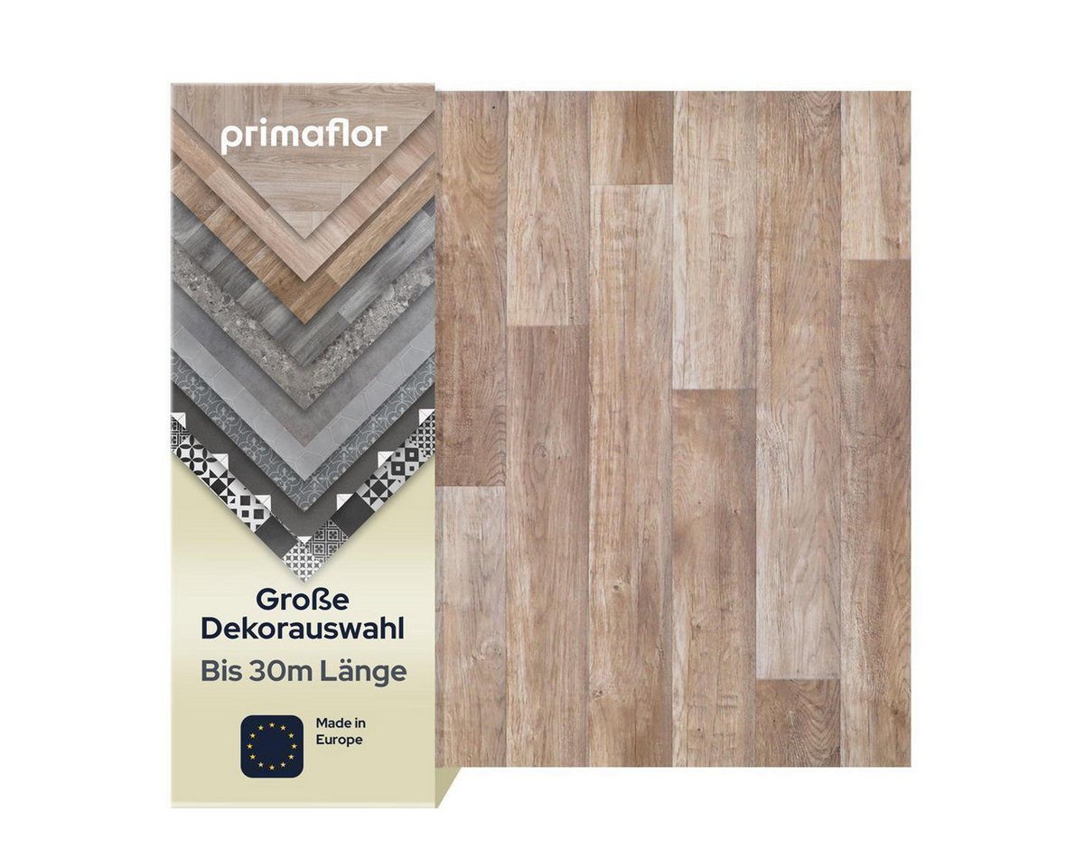 Primaflor-Ideen in Textil Vinylboden TACUTO - Eiche chalet - 2,00m x 1,00m - Meterware, Holzdekor, Dielen, Starke Nutzschicht von Primaflor-Ideen in Textil