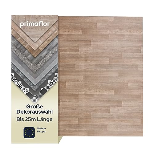 Primaflor PVC Bodenbelag Meterware TACUTO - Eiche natur, 2,00m x 1,50m, Vinyl-Boden in Holzoptik für Küche, Wohn- und Badezimmer, Hochwertige Auslegware, Anti-Rutsch Oberfläche von Primaflor - Ideen in Textil