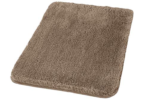 Primaster Badteppich Taupe 55 x 65 cm Badematte Badvorleger Duschvorleger Bad von Primaster