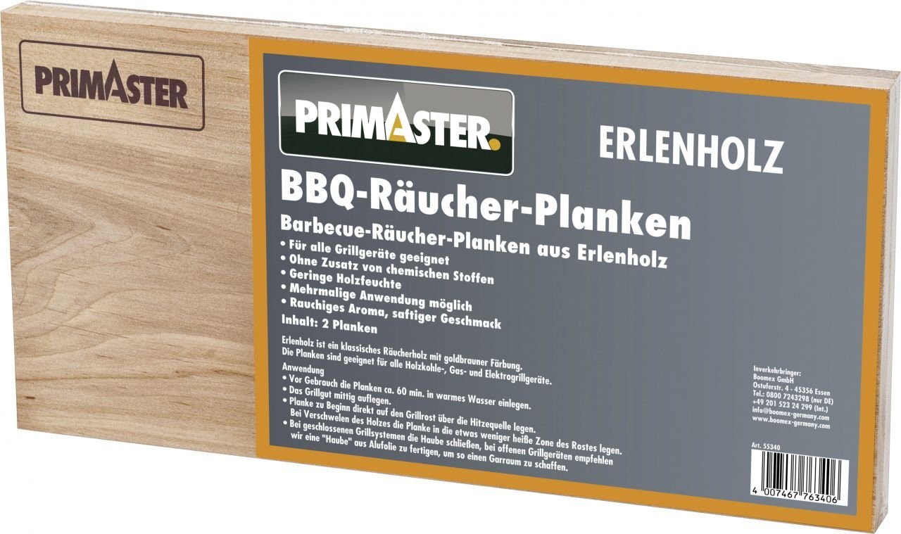 Primaster Grillrosteinsatz Primaster Räucher-Planken Erle 2 Stück, Stoff von Primaster