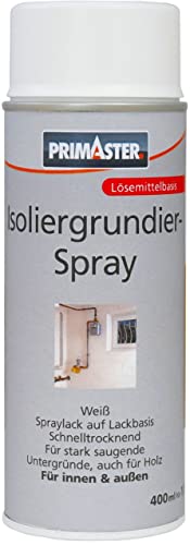 Primaster Isoliergrundspray weiß 400 ml für Innen und Außen wetterbeständig von Primaster