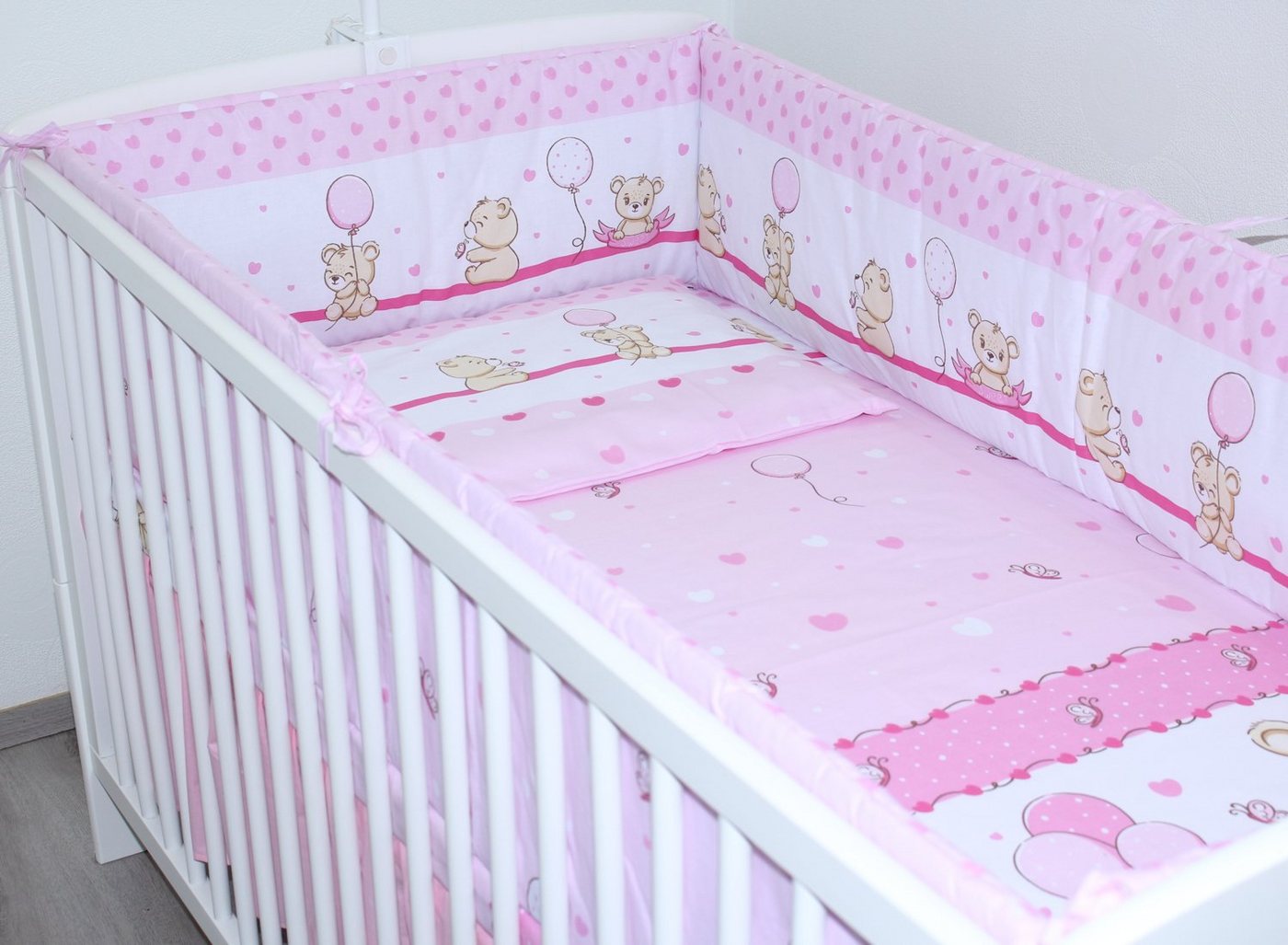 Primawela Bettnestchen Nestchen 420 cm Bettumrandung Baby Bett Kinder Nest Kopfumrandung von Primawela