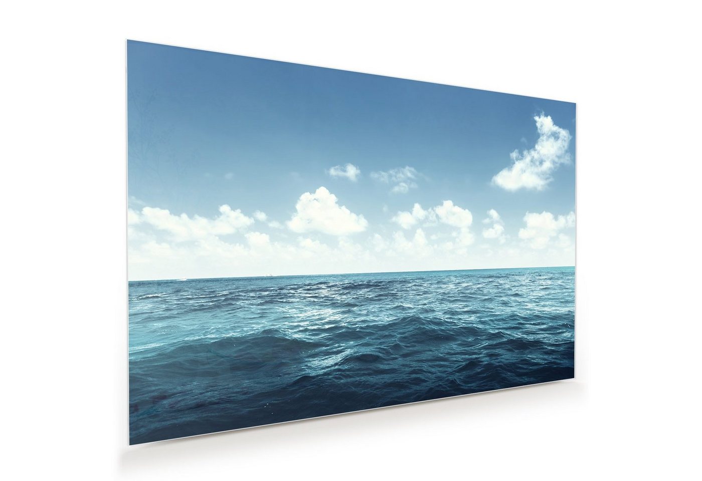 Primedeco Glasbild Wandbild Himmel und Meer mit Aufhängung, Natur von Primedeco