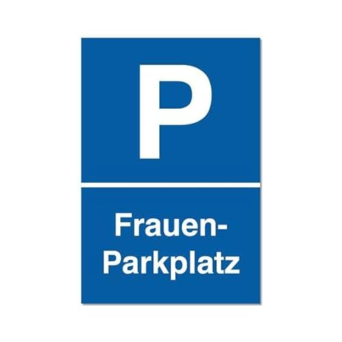 PRIMUS-PRINT – Frauenparkplatz Schild – 1er Set Parkplatzschild Frauenparkplatz – Sicherheit & Sichtbarkeit – Aluminium Verbund oder Hartschaum – 20x30 cm – Wetterfest und UV-beständig von Primus-Print.de