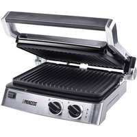 Princess Elektro Kontaktgrill 2 getrennte Temperaturregler Edelstahl, Schwarz von Princess