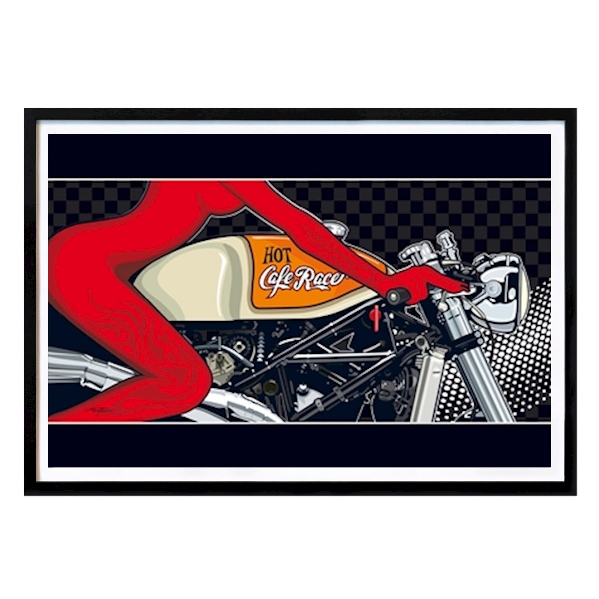 Poster: Cafe Racer Angel No.1 von Steven Flier von Printler