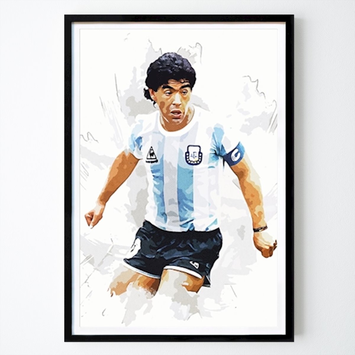Poster: Diego Maradona Poster von KunStudio von Printler