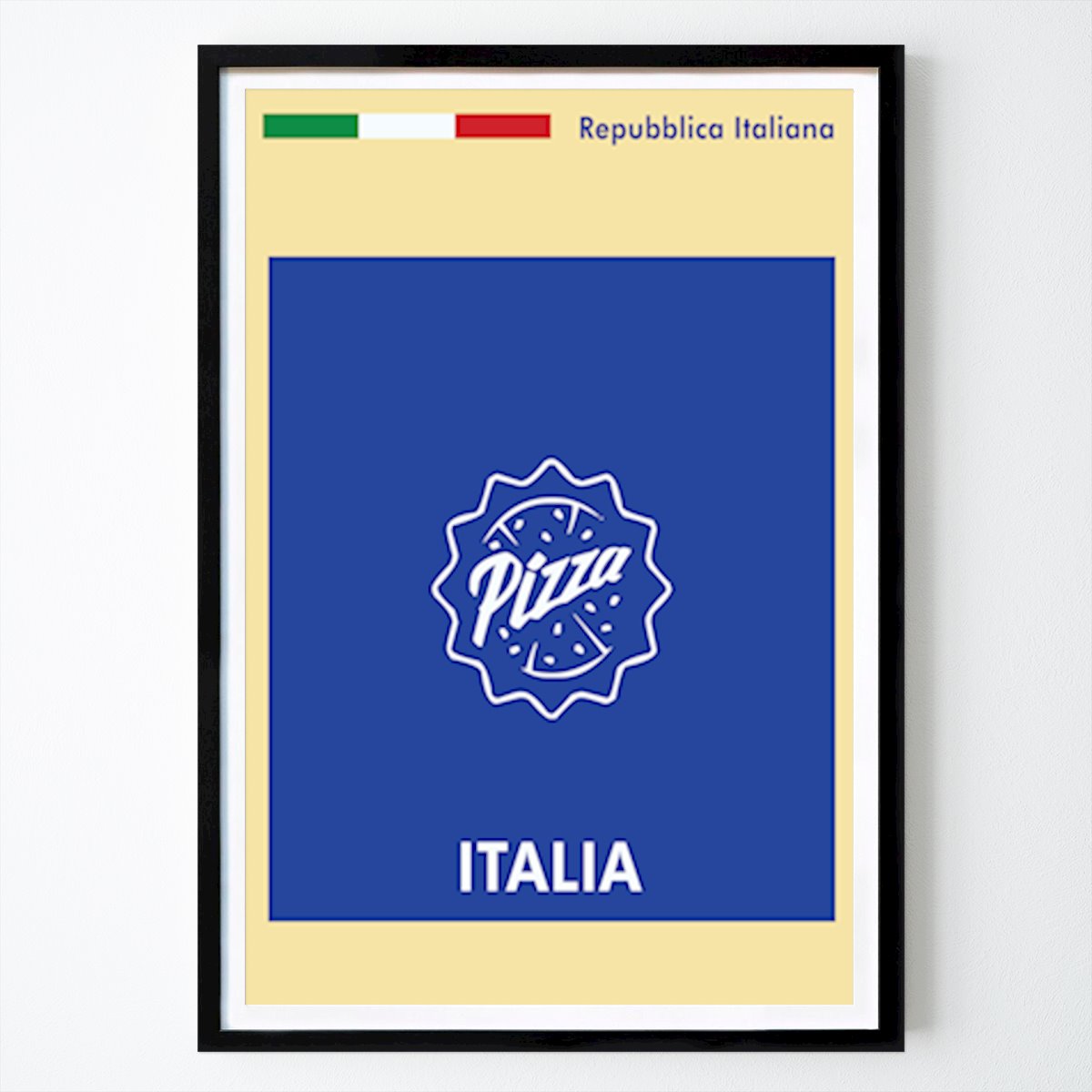 Poster: Italienisches Pizza Poster von William Gustafsson von Printler