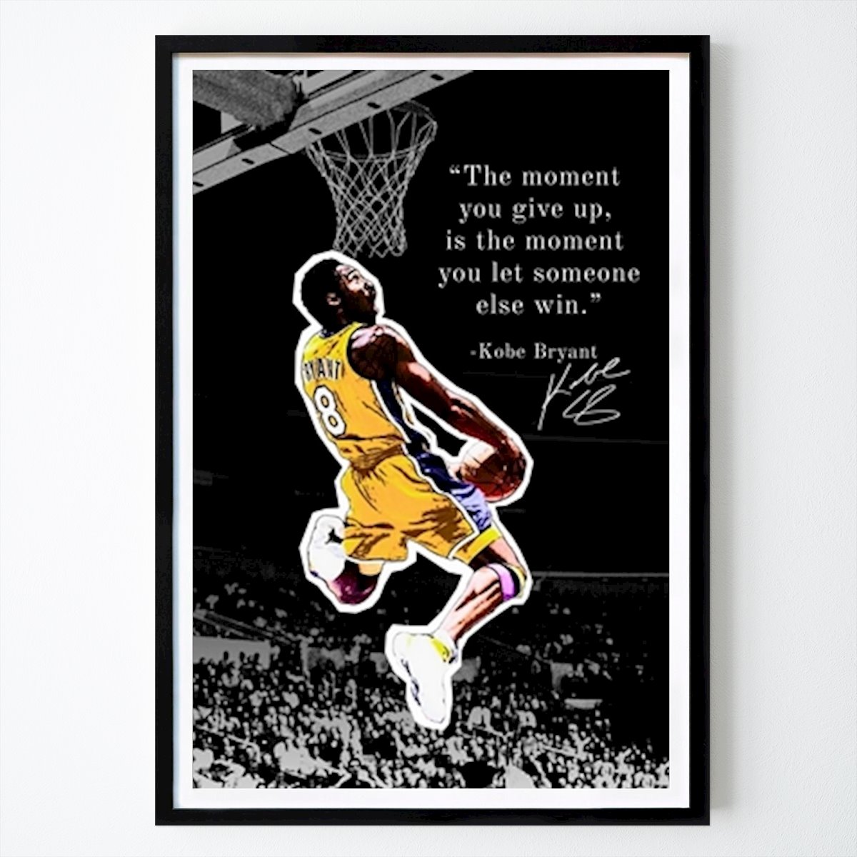 Poster: Kobe Bryant Zitat Poster von Morten Conrad von Printler