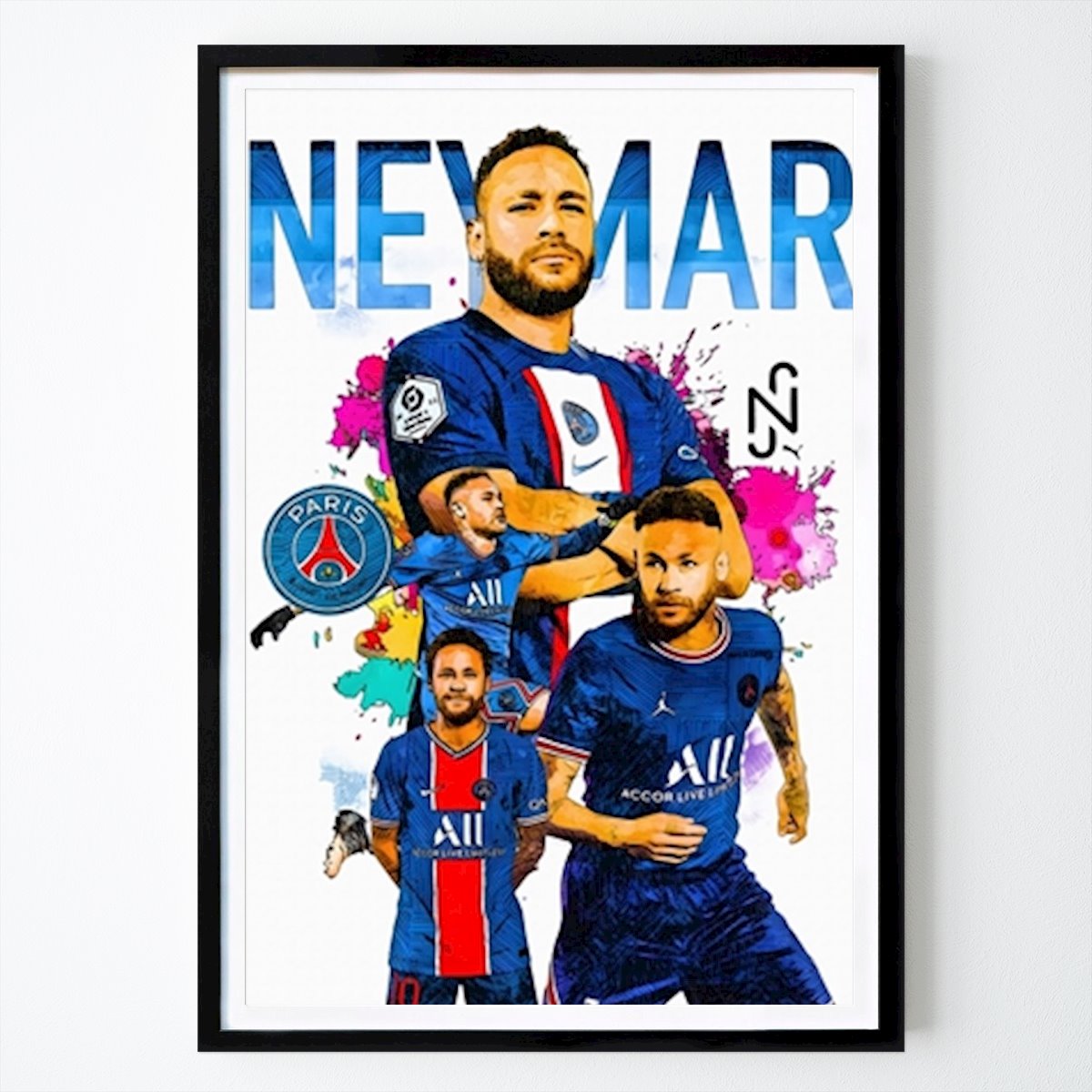 Poster: Neymar Jr. Poster von KunStudio von Printler