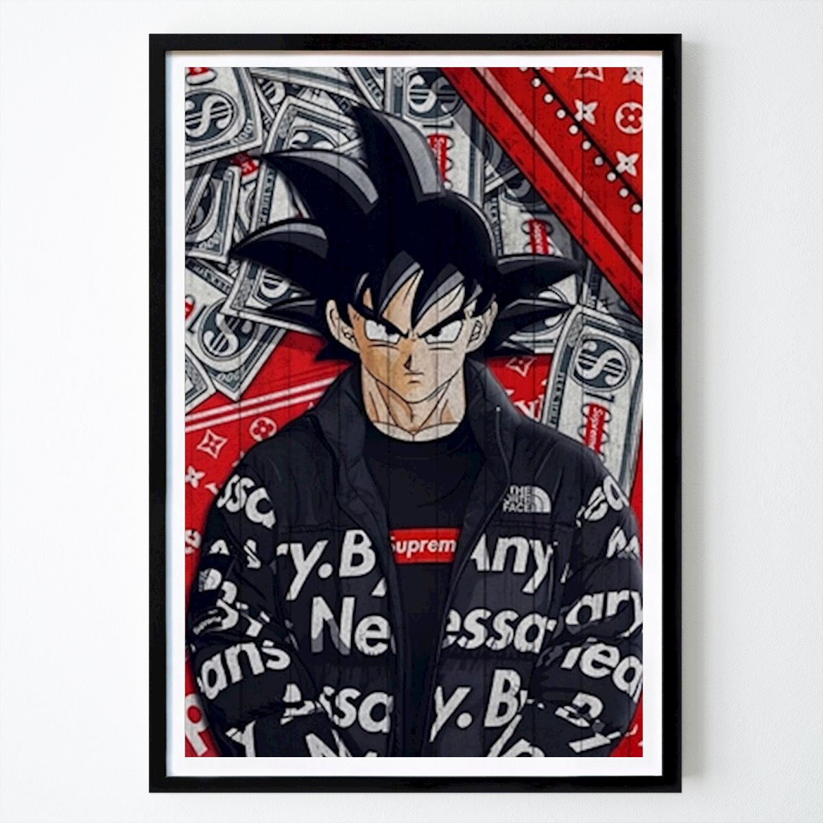 Poster: Pop Art Goku Supreme Leinwand von Takashi von Printler