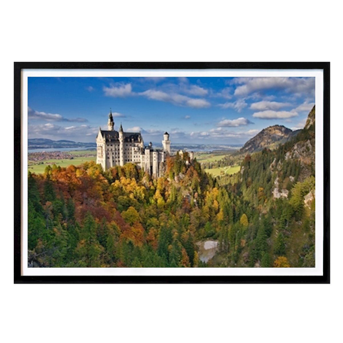 Poster: Schloss Neuschwanstein von Mathias Ulrich von Printler