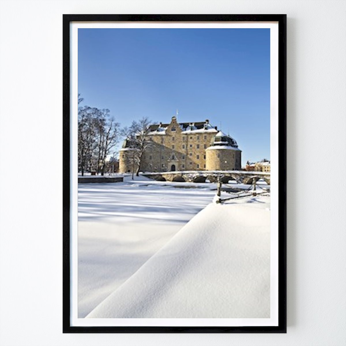 Poster: Schloss Örebro, Winterzeit von Michael Erhardsson von Printler
