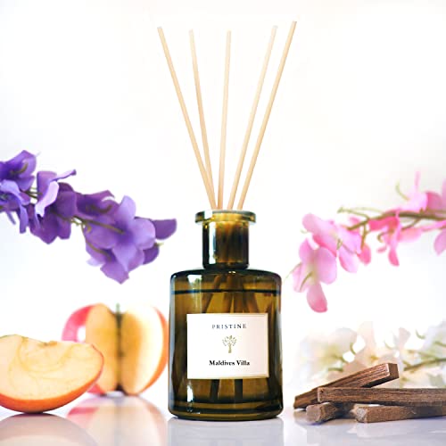 PRISTINE Maldives Villa/Inspired by Marriott Hotel Reed Diffuser for Home Citrusy Grapefruit, Apple/Ocean Breeze/Sandalwood Oil Reed Diffuser Set & Reed Diffuser Sticks Home & Office Decor von Pristine