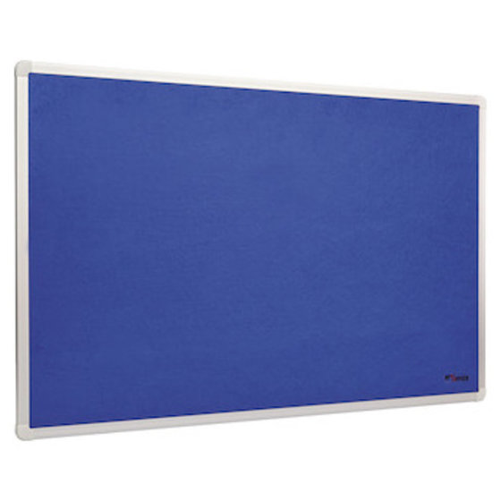 Pro/office - Textiltafel, 900x600mm, blau, Aluminiumrahmen von Pro/office