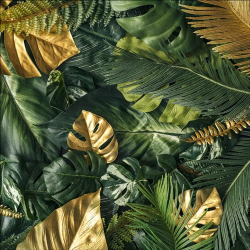 Pro-Art Glasbild Green-Gold Foliage, 30x30 cm von Pro-Art