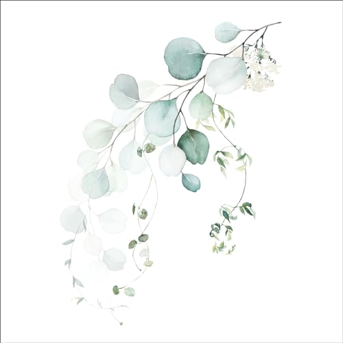 Pro-Art Glasbild Watercolor Leaves VIII, 50x50 cm von Pro-Art