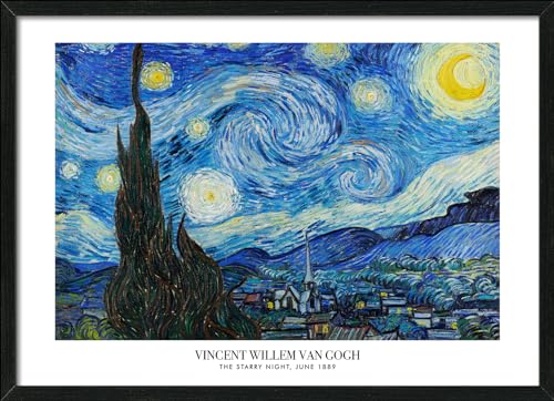 Pro-Art gerahmtes Wandbild Scandic Living Van Gogh The Stary Night, 55x75 cm von Pro-Art