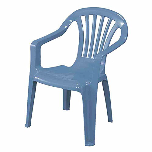 Stapelbarer Gartenstuhl für Kinder, Made in Italy, 37x37x52 cm, hellblaue Farbe von PRO GARDEN