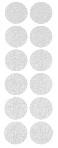 ProHome Filzgleiter Bodengleiter weiß selbstklebend rund und eckig auswählbar (Rund Ø 40 mm) von Pro Home