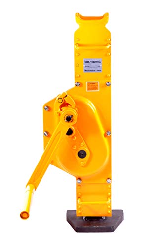 Pro-Lift-Werkzeuge Stahlwinde 10t Stockwinde mit Ratschen-Kurbel Fußhöhe 30mm Low Steel Jack Handwinde Winde 10000kg von Pro-Lift-Werkzeuge