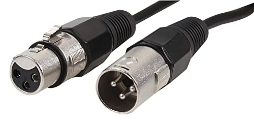 Mikrofonkabel, XLR-Stecker auf XLR-Buchse, 20 m, Nickel von PROSIGNAL