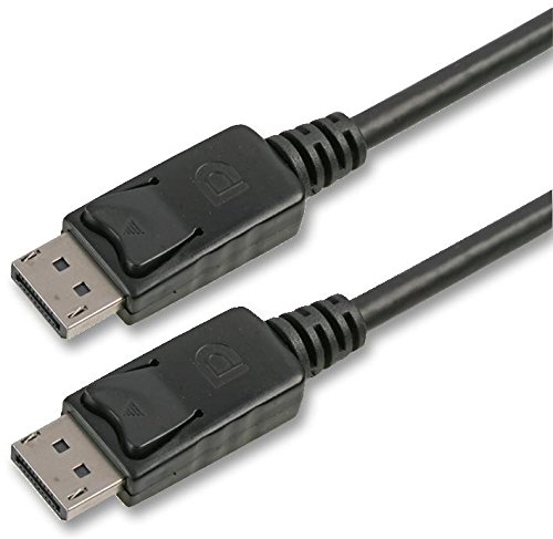 Pro Signal PSG03556 DisplayPort Stecker auf Stecker, 0,5 m, schwarz, abschließbar von PROSIGNAL