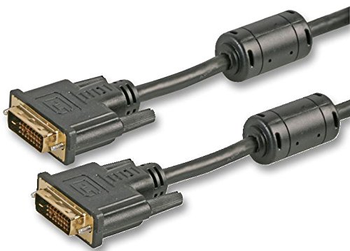 Pro Signal PSG90587 DVI-D Dual Link Stecker auf Stecker, 1 m, Schwarz von PROSIGNAL