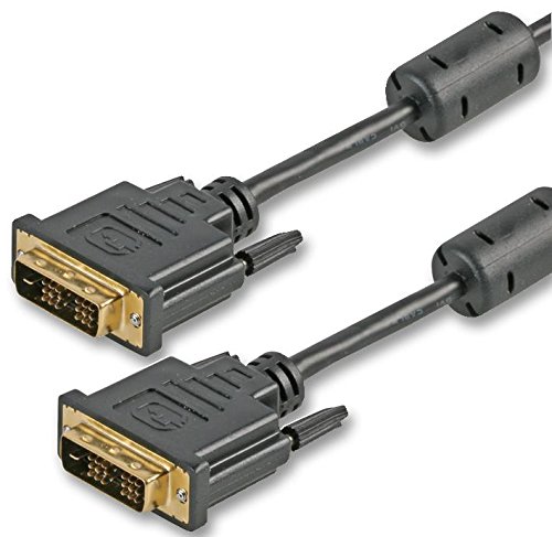 Pro Signal PSG90971 DVI-D Single Link Stecker auf Stecker, 10 m, Schwarz von PROSIGNAL