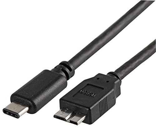 Pro Signal PSG91222 USB 3.1 Micro B Stecker auf Typ-C Kabel, 2 m von PROSIGNAL