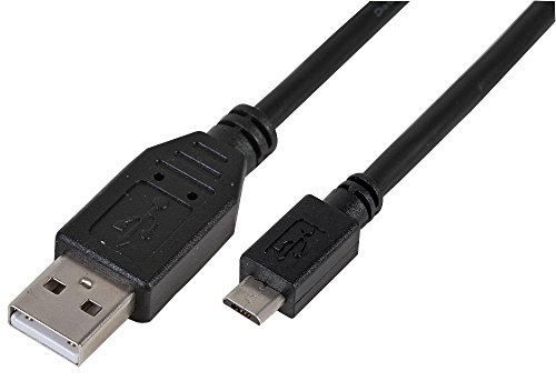 Pro Signal PSG91470 Micro B Stecker auf A Stecker USB 2.0, 1 m, schwarz von PROSIGNAL