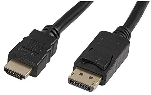 Pro Signal PSG91580 DisplayPort auf HDMI Kabel, 0,5 m, Schwarz von PROSIGNAL