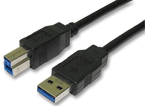 Pro Signal PSG91610 USB 3.0 A Stecker auf B Stecker, 0,5 m, Schwarz von PROSIGNAL