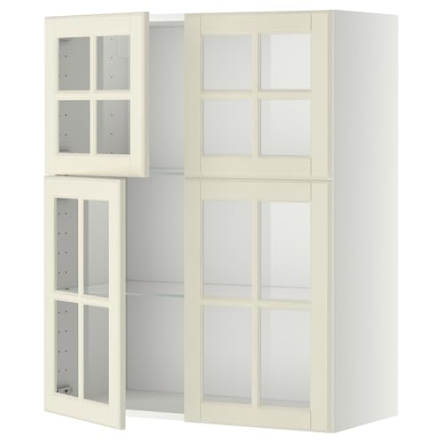 ProTuning METOD Hängeschrank mit Regalen/4 Glasträger, Weiß/Bodbyn Off-White, 80x100 cm ProTuning METOD Hängeschrank mit Regalen/4 Glasträger, Weiß/Bodbyn Off-White, 80x100 cm von ProTuning