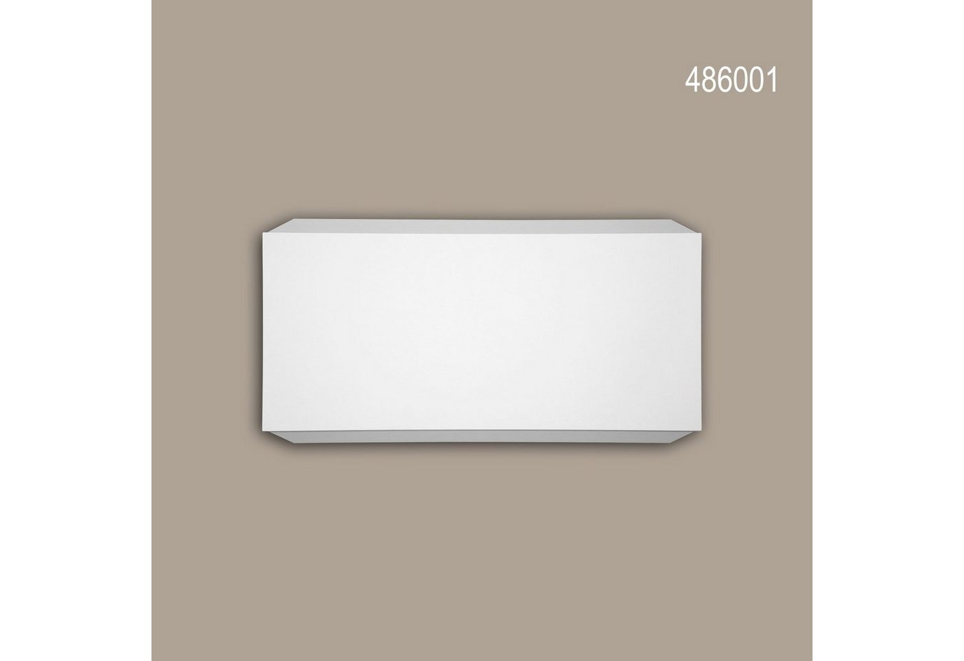 Profhome Wanddekoobjekt 486001 (Bosse, 1 St., Fassadenelement, Zierelement, Außenstuck, Wanddekor), weiß, vorgrundiert, für Fassadendekoration, Stil: Modern von Profhome